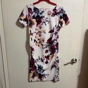 Pinkblush Cream and Purple Floral Dress